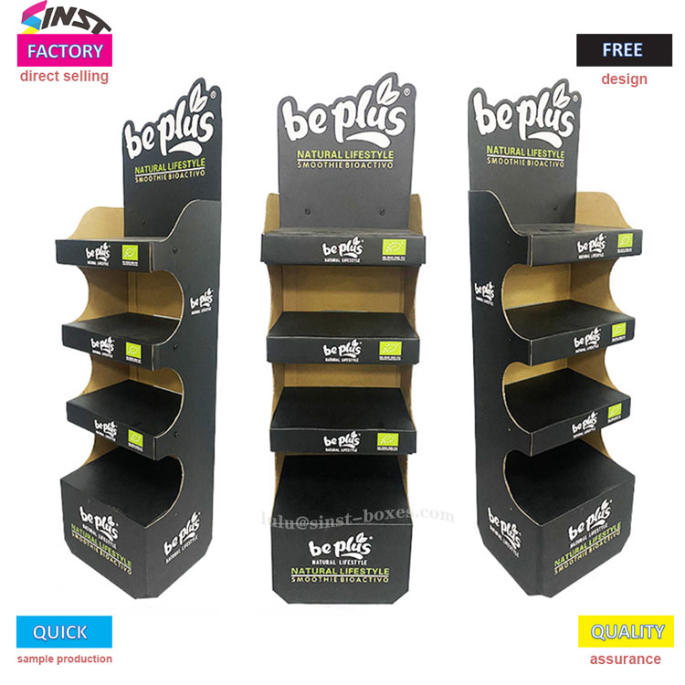 షాంపూ ముడతలు పెట్టిన డిస్‌ప్లే ర్యాక్‌పై షాంపూ షైన్ చేయండి