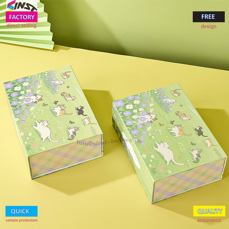 అందమైన పిల్లి ఖరీదైన లాకెట్టు గిఫ్ట్ బాక్స్