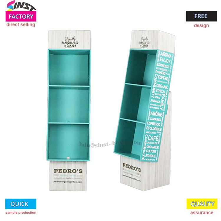 స్టేషనరీ ముడతలుగల డిస్ప్లే రాక్